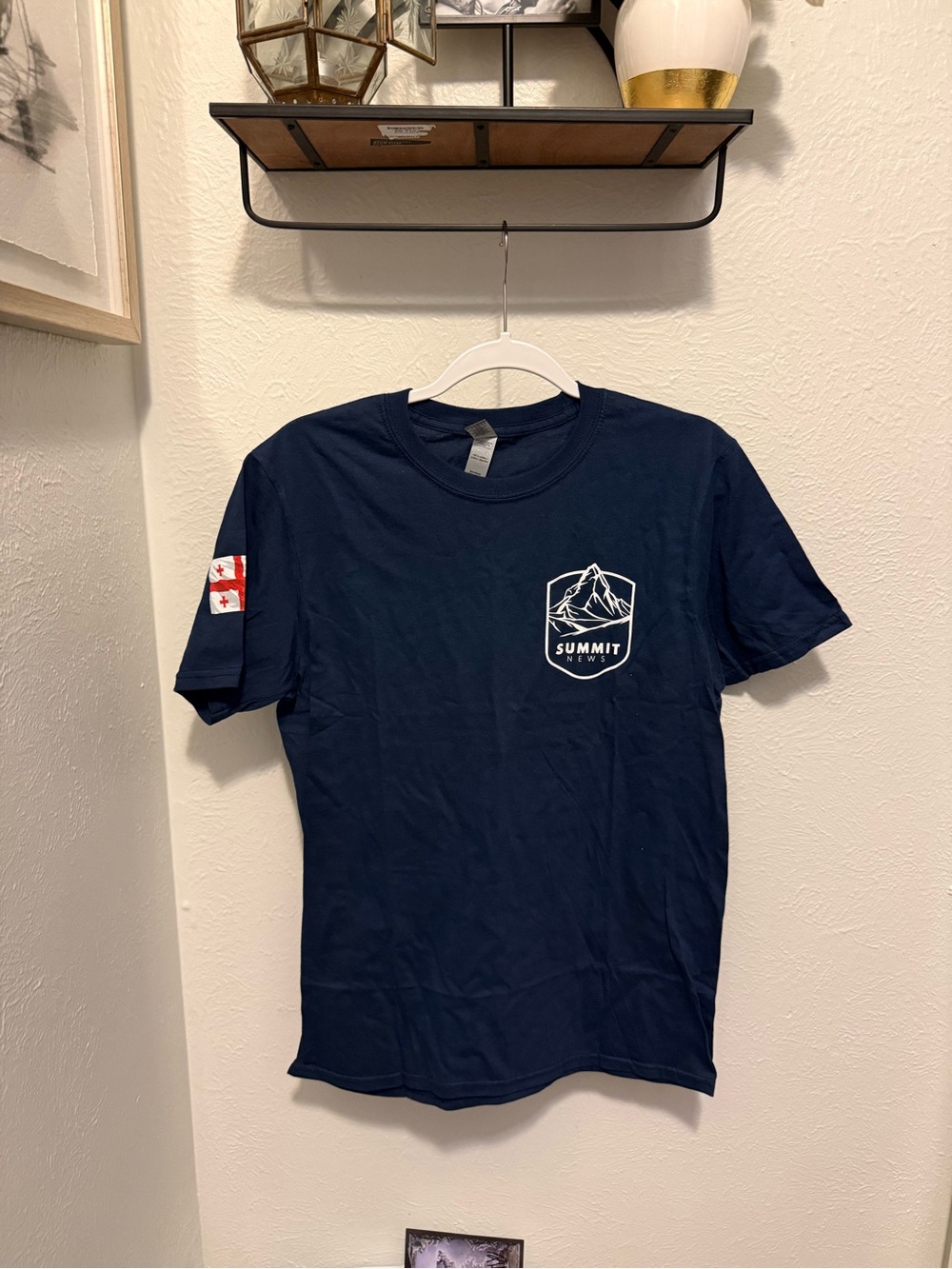 Navy Graphic Short-Sleeve T-Shirt